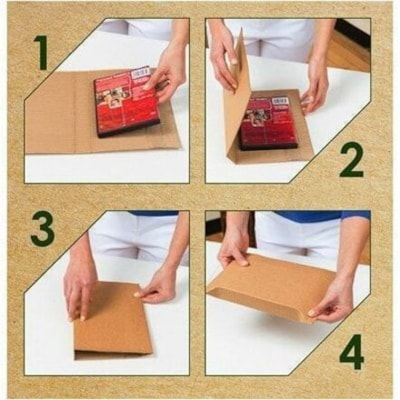 Earth Hugger Mailer - Mailing/Shipping - 9" (228.60 mm) Width x 12" (304.80 mm) Length - Self-sealing - Brown - Corrugated - 4 / Pack ECO-FRIENDLY EASY-OPEN TEAR ST EARTH HUGGER