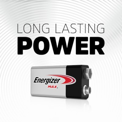 Energizer MAX Alkaline 9 Volt Batteries - For Multipurpose - 9V - 595 mAh - 9 V DC - 1 / Pack LONG LIFE ALKALINE 100% MERCURY FREE
