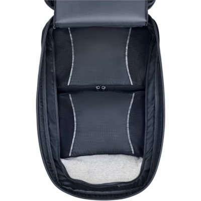 HP Travel Plus Carrying Case (Backpack) for 17" to 17.3" Notebook - Graphite Blue - Water Resistant, Bump Resistant, RFID Resistant, Puncture Resistant Zipper - Expanded Polyethylene Foam (EPE), Polyester, Plastic Body - Polyester Exterior Material - Checkpoint Friendly - Shoulder Strap, Waist Strap BACKPACK 