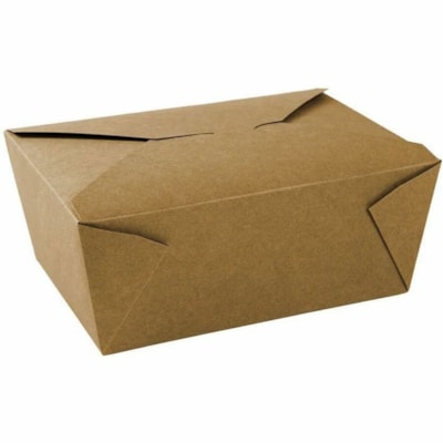 Globe - Boîte de stockage 6063 - Alimentaire, Transport - Jetable - Marron - Papier Kraft Corps - 200 / Étui 7 75 X 5 5 X 3 5 PO TAILLE NUMéRO QUATRE