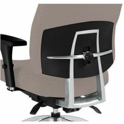 Global - Chaise 3650-3 JN02 ALU - Tissu Seat Material - Back Color Noir - Tissu Back Material - Frame Color Aluminium - Dossier haut - Noir - Tissu ET DOSSIER HAUT  NOIR TRIUMPH GLOBAL