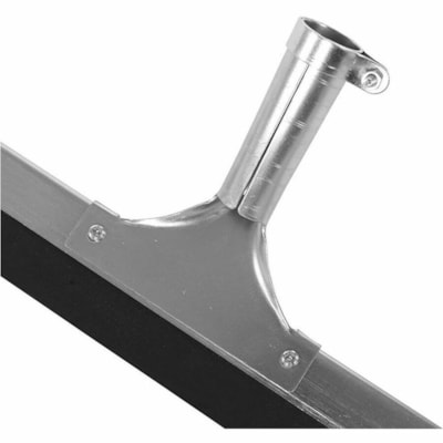 Globe - Raclette 4093 - hauteur de 7 po (177,80 mm) x largeur de 5 po (127 mm) x longueur de 24 po (609,60 mm) - Robuste, Résistant à la corrosion, Résistant à la rouille, Robuste, Cadre plaqué zinc - Noir, Argenté - 1 / Unité RUBBER 