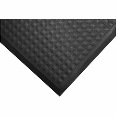 M+A Complete Comfort II Commercial-Grade Grey Anti-Fatigue Mat, 3' x 5' - Commercial, Floor, Indoor, Wet Place, Industry - 60" (1524 mm) Length x 36" (914.40 mm) Width x 0.500" (12.70 mm) Thickness - Rectangular - Nitrile Rubber, Foam - Gray - 1 / Unit ANTI-FATIGUE MAT  BLACK 