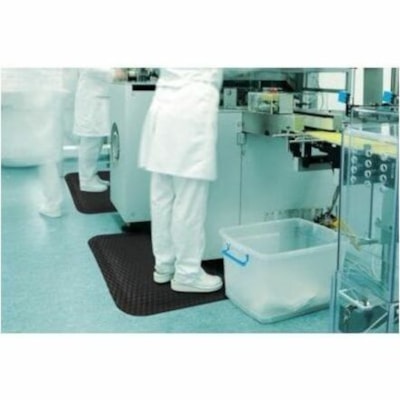 M+A Hog Heaven - Floor - 60" (1524 mm) Length x 36" (914.40 mm) Width x 0.625" (15.88 mm) Thickness - Rectangular - Nitrile Rubber - Black - 1 / Unit BLACK BORDER 5/8" THICKNESS ANTI-FATIGUE MAT