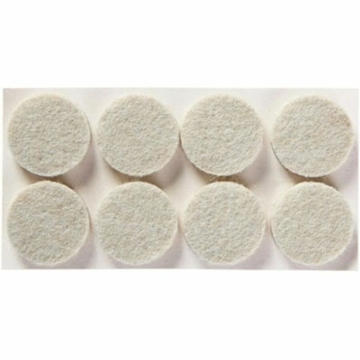 Scotch Felt Pad - Round - Beige - Polyester - 32/Pack SIZE 1 IN (2.54 CM) 