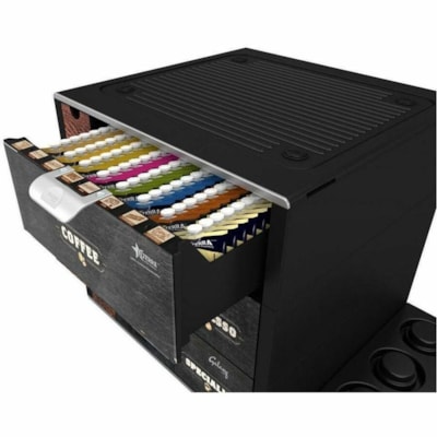 Lavazza Professional Creation 500 Single-Serve Brewing Machine With 3-Drawer Beverage Holder - Single-serve - Black 3 DRAWER MERCHANDISER PLUMBED OR POUROVER
