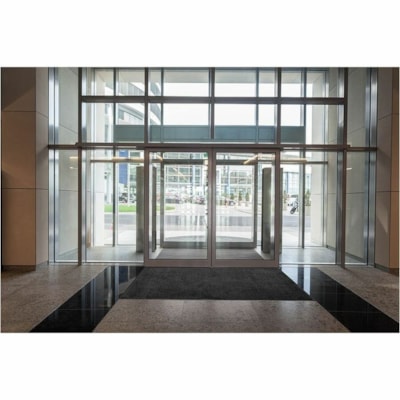 M+A 100 ColorStar Wiper Entrance Mat, Charcoal, 3' x 5 - Commercial, Indoor, Entryway, Lobby - 60" (1524 mm) Length x 36" (914.40 mm) Width x 0.370" (9.40 mm) Thickness - Rectangular - Textured - Plastic, Polyethylene Terephthalate (PET), Nylon - Charcoal - 1 / Unit CHARCOAL WIPER ENTRANCE MAT