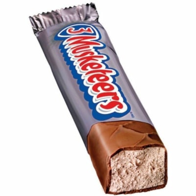 3 MUSKETEERS Chocolate Candy Bars, 60 g, 36/BX - Individually Wrapped - Milk Chocolate - 2.12 oz (60 g) - 36 / Box  