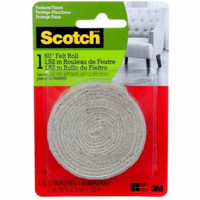 Scotch Pad - Beige - Felt - 1/Pack SIZE 1/2 IN X 60 IN 