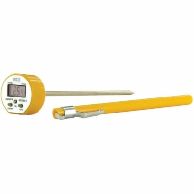 BIOS Professional Digital Pocket Food Thermometer with Calibration - 40°F (-40°C) to 446°F (230°C) - Water Resistant, Portable, Durable - For Kitchen, Cooking DURABLE STEEL 5  /12.5CM STEM NSF APPROVED