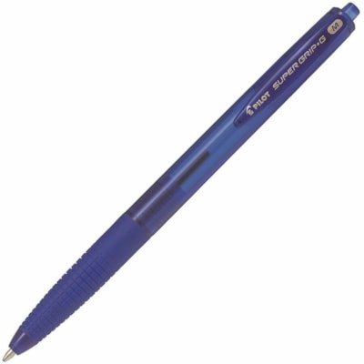 Pilot - Pilot stylo à bille rétractables, bleu, moyenne 1,0 mm, boîte de 12 - 1 mm (0,04 po) Moyenne Pointe de stylo - Rechargeable - Rétractable - Ink Bleu - Encre à base d'huile - Barrel Bleu Plastique - Acier inoxydable, Carbure de tungstène Pointe - 12 / boîte POINTE A BILLE MOYENNE 1.0MM RECHARGEABLE  BLEU