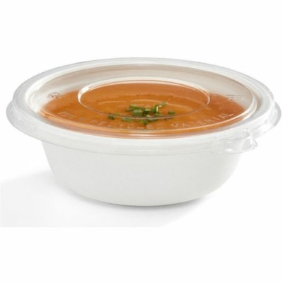 Eco Guardian - Couvercle pour bol/plat - Rond - Polytéréphtalate d'éthylène - clair - 50 Pièce COUV PLAT EN PET  RECYCLABLE 