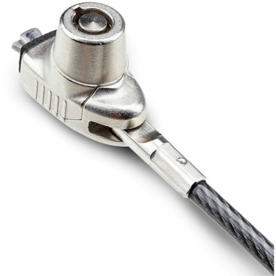 StarTech.com Slim Lock Noble Wedge® Slot Compatible, 6.6ft (2m) Keyed Locking Cable, Desk Anti-Theft Security For Laptop/Notebook Computer - Slim laptop lock compatible w/Noble Wedge® security slot; 6.6ft (2m) steel cable - Keyed laptop lock - Design w/off-center lock tip enabling computer t  ACCS 