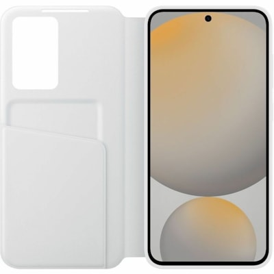 Samsung Smart View EF-ZS721 Carrying Case (Wallet) Samsung Galaxy S24 FE Smartphone - White - Plastic Body - Polycarbonate Exterior Material - Polycarbonate Interior Material - Holster - 6.54" (166 mm) Height x 3.27" (83 mm) Width x 0.57" (14.40 mm) Depth LLET PHONE CASE  WHITE 