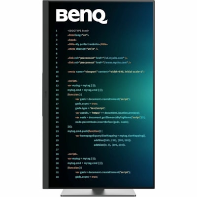 BenQ RD320U 32" Class 4K UHD LED Monitor - 16:9 - Metallic Gray - 31.5" Viewable - In-plane Switching (IPS) Technology - LED Backlight - 3840 x 2160 - 1.07 Billion Colors - 400 cd/m² - 5 ms - 60 Hz Refresh Rate - Speakers - HDMI - DisplayPort - USB Hub, KVM Switch  MNTR 