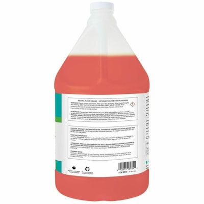 Highmark Neutral Floor Cleaner, Concentrate, Mild Citrus Fragrance, 4 L - For Floor, Surface, Hardwood Floor, Stone, Granite, Marble Floor - Concentrate - 135.3 fl oz (4.2 quart) - Mild Citrus Scent Width - Biodegradable, Non-flammable, Non-corrosive, Easy to Use - Orange - 1 Unit CONCENTRATED 