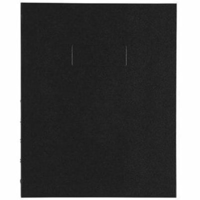 Grand & Toy Executive Notebook, Black, 9 1/4" x 7 1/4" , Twin Coil Binding - 192 Pages - Twin Wirebound - Ruled Margin - Executive - 9 1/4" (234.95 mm) x 7 1/4" (184.15 mm) Sheet Size - Black Paper - Hard Cover, Index Sheet, Storage Pocket, Adhesive Tab - Recycled - 1 / Unit 9.25 X 7.25 BLK HARD COVER