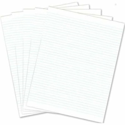 Grand & Toy Economy Letter-Size Pads, White with Narrow Rule, 8 1/2" x 11" , Pack of 5 - 96 Sheets - Both Side Ruling Surface - Narrow Ruled Margin - Letter - 8" (203.20 mm) x 11" (279.40 mm) Sheet Size - White Paper - 5 / Pack BOTH SIDES 96 SHEETS ECONOMY