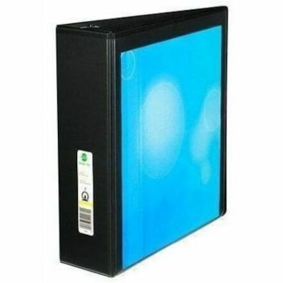 Grand & Toy - Classeur de présentation - format lettre - format 8 1/2 po (215,90 mm) x 11 po (279,40 mm) - 625 Capacité en feuilles - 3 x 3 po (76,20 mm) Ring(s) - Fastener(s) : Anneau rond - Pocket(s) : 4, Interne - Polypropylène, Plastique - Noir - Recyclé - Sans PVC, R NOIR 