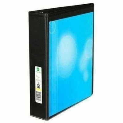 Grand & Toy 2" Customizer Presentation Binder, Round-Ring, Black, Letter-Size (8 1/2" x 11") - Letter - 8 1/2" (215.90 mm) x 11" (279.40 mm) Sheet Size - 625 Sheet Capacity - 3 x 2" (50.80 mm) Ring(s) - Fastener(s): Round Ring - Pocket(s): 4, Internal - Polypropylene, Plastic - Black - Recycled - PV  