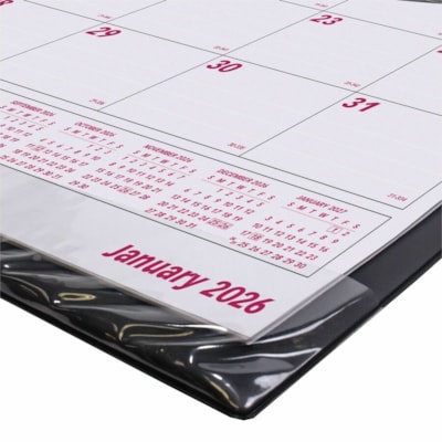 Brownline Monthly Desk/Wall Calendar 24-1/4" x 19-1/8" English - Monthly - 12 Month - January 2025 to December 2025 - 1 Month Single Page Layout - 23 1/2" (596.90 mm) x 18 1/4" (463.55 mm) Sheet Size - Desk Pad - Wall Mount - White - Vinyl - Perforated, Holder, Reference Calendar, Eyelet - 1 Each  
