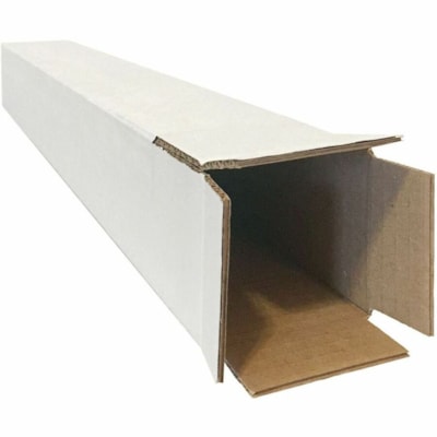 EDGE Mailing Tube - Document/Shipping - 37" (939.80 mm) Width x 3" (76.20 mm) Length - White - Corrugated Cardboard - 10 / Pack 10/PACK 