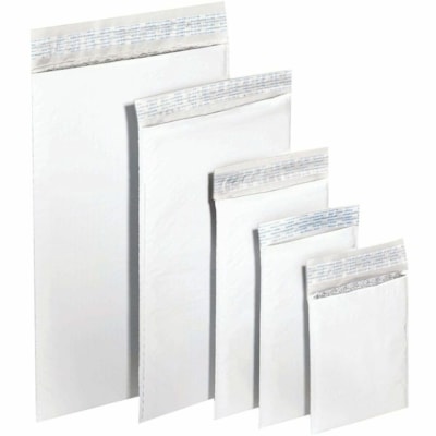 Polyair Xpak Mailer - Bubble/Shipping - #4 - 9 1/2" (241.30 mm) Width x 14 1/2" (368.30 mm) Length - Hot Melt Self-Seal - White - Poly, Polyethylene - 100 / Box 9.5" X 14.5" 