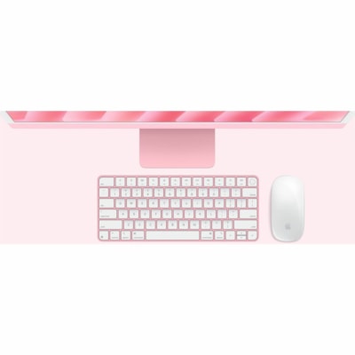 Apple iMac MWUG3LL/A All-in-One Computer - Apple M4 - 16 GB - 256 GB SSD - 24" 4.5K - Desktop - Pink - Apple M4 Chip - 4480 x 2520 - MacOS Sequoia - Apple Octa-core (8 Core) - English (US) Keyboard - IEEE 802.11ax - 143 W  4.5K DISPLAY: APPLE M4 CHIP W ITH 8-CORE CPU AND 8