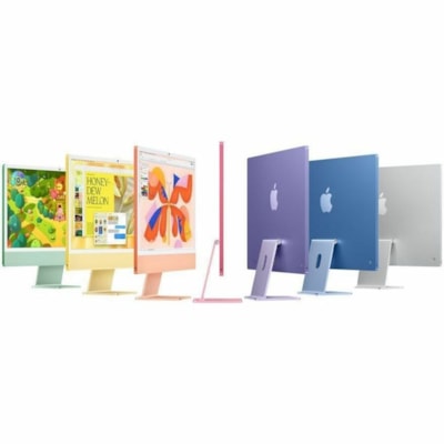 Apple iMac MWUY3LL/A All-in-One Computer - Apple M4 - 16 GB - 256 GB SSD - 24" 4.5K - Desktop - Green - Apple M4 Chip - 4480 x 2520 - MacOS Sequoia - Apple Deca-core (10 Core) - English (US) Keyboard - IEEE 802.11ax - 143 W  4.5K DISPLAY: APPLE M4 CHIP W ITH 10-CORE CPU AND