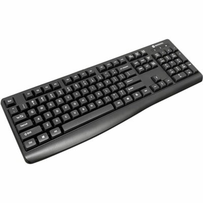 Grand & Toy Wireless Keyboard & Mouse Combo - USB Type A Wireless Keyboard - 104 Key - Black - USB Type A Wireless Mouse - Optical - 1000 dpi - 3 Button - Black - AA, AAA 2.4G 1000 DPI 3 BUTTON 104 KEYS USB NANO BLK COLOR