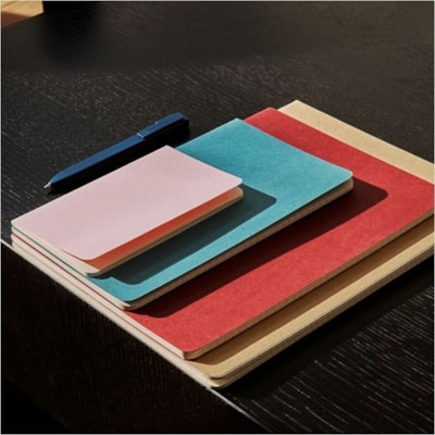 Moleskine - Journal Cahier LEPECH41LINUSB44 - 16 Feuilles - 70 g/m² Grammage - hauteur de 9,84 po (250 mm) x largeur de 7,48 po (190 mm) - Paper Ivoire - Cover Bleu Carton - Couverture souple, Marque-page, Papier sans acide, Couverture flexible LES ARACHIDES 