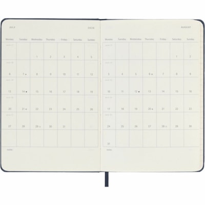 Moleskine Classic 12 Month 2026 Daily Planner, Hard Cover, Pocket (3.5" x 5.5"), Sapphire - Moleskine Classic 12 Month 2026 Daily Planner, Hard Cover, Pocket (3.5" x 5.5"), Sapphi  