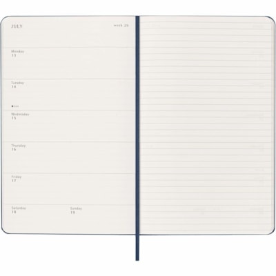 Moleskine Classic 12 Month 2026 Weekly Planner, Hard Cover, Large (5" x 8.25"), Sapphire - Moleskine Classic 12 Month 2026 Weekly Planner, Hard Cover, Large (5" x 8.25"), Sapphir  
