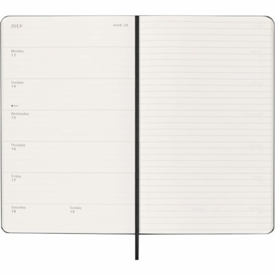 Moleskine Classic 12 Month 2026 Weekly Planner, Hard Cover, Large (5" x 8.25"), Black - Moleskine Classic 12 Month 2026 Weekly Planner, Hard Cover, Large (5" x 8.25"), Black  