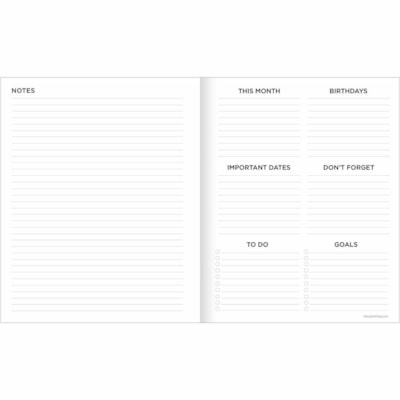 TF Publishing Agenda mensuel moyen Quilted Curves 2026 - Agenda mensuel moyen Quilted Curves 2026  