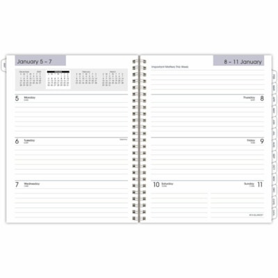 At-A-Glance Executive G5455026 Planner Refill - Weekly, Monthly - 12 Month - January 2026 to December 2026 - 1 Week, 1 Month Double Page Layout - 6 7/8" (174.63 mm) x 8 3/4" (222.25 mm) Sheet Size - Spiral Bound - Paper Cover - Monthly Tab, Expense Tracking, Contact Sheet, Bleed Resistant Paper - 1  FOR G54500 6-7/8 X 8-3/4 SFI CERTIFIED