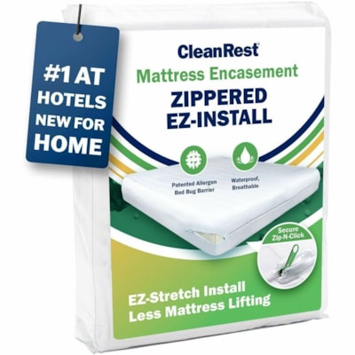 CleanRest - Protecteur de Matélas 845168015509 - Blanc 78"W X 80"L X 9-18"H  BLANC 