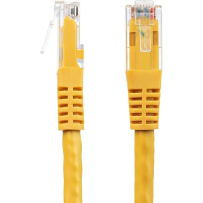 StarTech.com 35ft CAT6 Ethernet Cable - Yellow Molded Gigabit - 100W PoE UTP 650MHz - Category 6 Patch Cord UL Certified Wiring/TIA - 35ft Yellow CAT6 Ethernet cable delivers Multi Gigabit 1/2.5/5Gbps & 10Gbps up to 160ft - 650MHz - Fluke tested to ANSI/TIA-568-2.D Category 6 - 24 AWG stranded 100%   CABL 