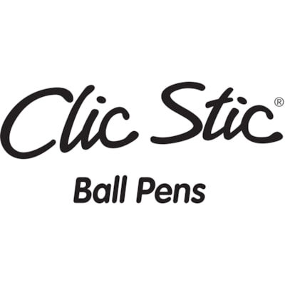 BIC Clic Stic Retractable Ballpoint Pens - Medium Pen Point - Retractable - Black Ink - White Barrel - 1 Dozen DISPOSABLE LIGHTWEIGHT FEEL RETRACTABLE