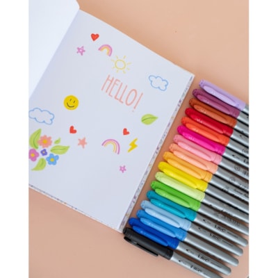 BIC Intensity Permanent Markers, Fine Tip Permanent Markers, Assorted Colours, 12-Count Pack, Black Markers for School Supplies and Office Supplies - 1.8 mm (0.07") Bold, Fine Marker Point - Assorted Ink - 12 Pack 12PK FINE POINT