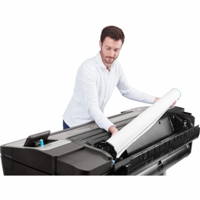HP Designjet T1700 PostScript Imprimante grand format à jet d'encre - 44 po (1117,60 mm) Largeur d'impression - Couleur - 6 Couleur(s) - 26 Seconde Vitesse de couleur - 2400 x 1200 dpi - USB - Ethernet - Papier en rouleau, Massicot, Papier bond, Papier couché, Papier à grammage lour  PLOT 