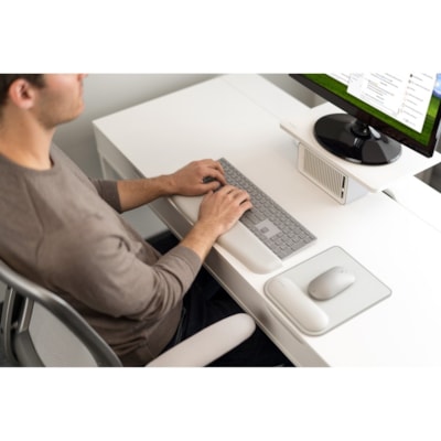 Kensington Wellness Monitor Stand With Fan - Up to 27" Screen Support - 198.42 lb (90000 g) Load Capacity - Steel DUAL-FAN WITH 2-SPEEDS SSUPPORTS MONITORS UP TO 27