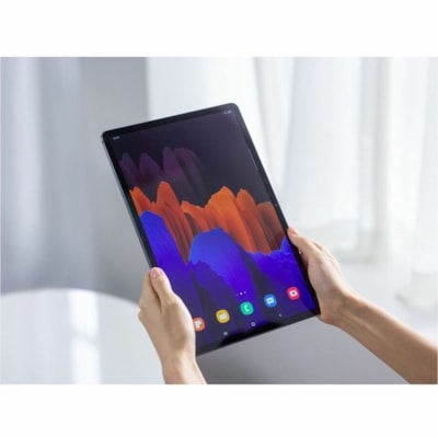 Samsung Galaxy Tab S7+ SM-T970 Tablet - 12.4" WQXGA+ - Qualcomm Snapdragon 865 5G+ Octa-core - 6 GB - 256 GB Storage - Android 10 - Mystic Black - Cortex A77 Single-core (1 Core) 3.09 GHz + Cortex A77 Triple-core (3 Core) 2.42 GHz + Cortex A55 Quad-core (4 Core) 1.80 GHz - Upto 1 TB Memory Card Supp  