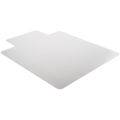 Deflecto - DuraMat pour tapis - Sol moquetté - longueur de tapis 48 po (1219,20 mm) x largeur de tapis 36 po (914,40 mm) - longueur de lèvre 12 po (304,80 mm) x largeur de lèvre 20 po (508 mm) - Vinyle - clair - 1 chaque POUR TAPIS À POILS COURTS VINYLE TRANSPARENT