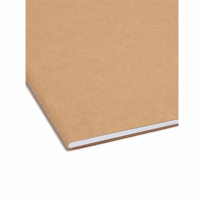 Smead 2/5 Onglet coupé format lettre Recyclé Chemise avec fixateur - 8 1/2 po (215,90 mm) x 11 po (279,40 mm) - 3/4 po (19,05 mm) Extension - 2 x 2K Attache(s) - 2 po (50,80 mm) pour Dossier - Haut Position supérieure - Droite du centre Position d'onglet - Kraft - 10% Recycl&eac REINFORCED 2/5-CUT TAB LETTER SIZE/KRAFT