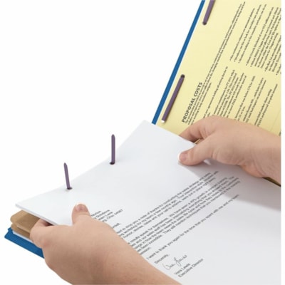 Smead - SafeSHIELD 2/5 Onglet coupé format légal Recyclé Chemise de classification - 8 1/2 po (215,90 mm) x 14 po (355,60 mm) - 2 po (50,80 mm) Extension - 2 x 2S Attache(s) - 2 po (50,80 mm) pour Dossier - Haut Position supérieure - Droite du centre Position d'onglet - 2 SAFESHIELD FASTENERS 2 DIVIDERS/2" EXPANSION