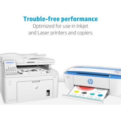 HP Papers Recycled30 Paper - White - 92 Brightness - Letter - 8 1/2" (215.90 mm) x 11" (279.40 mm) - 20 lb (9071.85 g) Basis Weight - Quick Drying, Smear Resistant - White - 500 Sheets per Ream - 10 / Carton 20LB 8.5X11 PKG/500 RECYCLED W/30% PCW