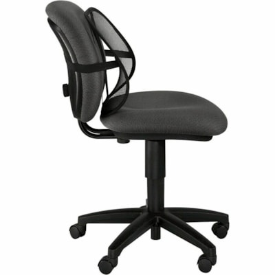 Fellowes Office Suites Mesh Back Support - Black - Mesh Fabric - 1 Each BLACK MESH STRAPS TO ANY CHAIR