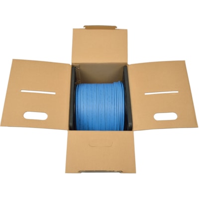 Tripp Lite series N224-01K-BL Cat6 Gigabit Bulk Solid-Core Plenum-Rated CMP Cable, Blue, 1000 ft. - 1000 ft (304.80 m) Category 6 Network Cable for Network Device - 1 Gbit/s - CMP, Plenum - 23 AWG - Blue  d Pair (UTP) - Bare Wire Right  Connector - Bare wi