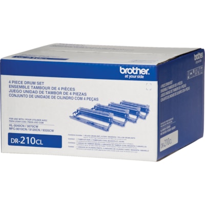 Brother - Tambour de remplacement DR210CL - Laser Print Technology - 15000 - Noir, Cyan, Jaune, Magenta - 4 / Carton 9120/9320  CAPACITÉ 15000 PGS TONER-TAMBOUR